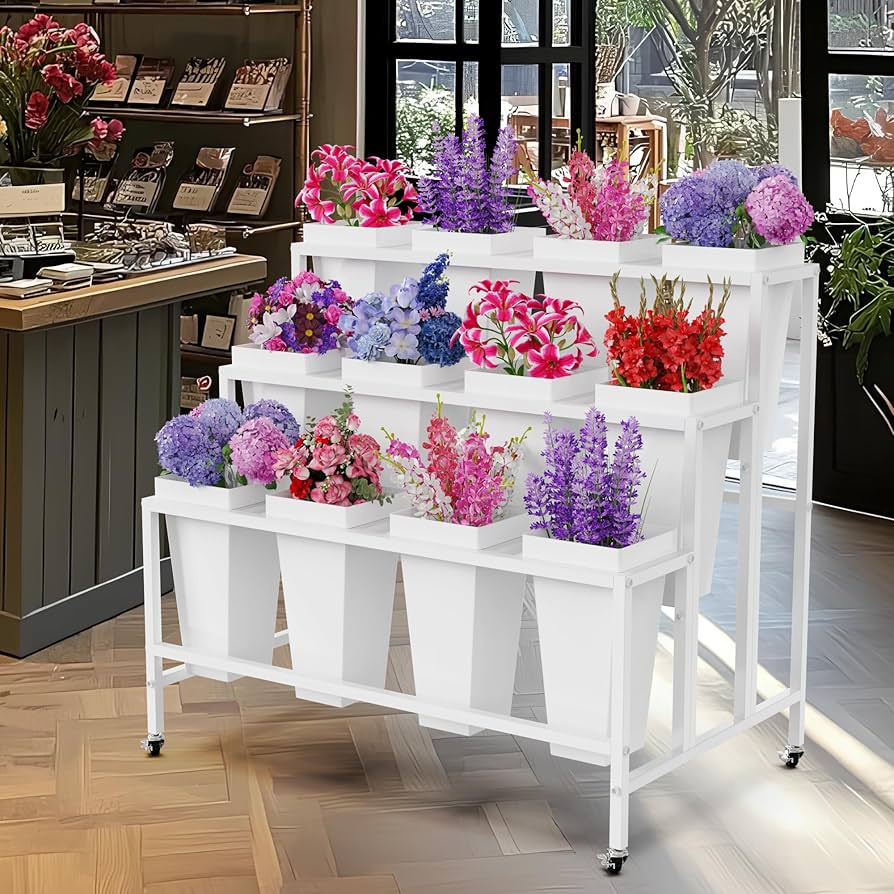 Amazon.com: Putros Flower Display Stand with 12 Buckets